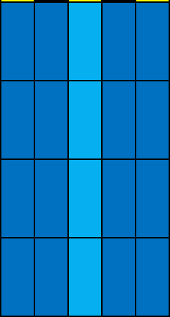 Aqua (DB, DB, LB, DB, DB)