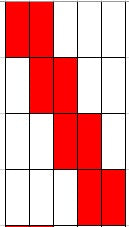 Candy Cane Slide (R, W, W, W, R) - Lane Color Option