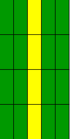 Corn Slide (G, G, Y, G, G) - Lane Color Option